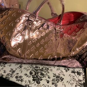 Glam-A-Holic Lifestyle Metallic Pink Duffle and Travel Bag